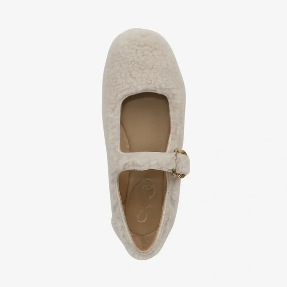 Sam Edelman Kids Cream Fuzzy Dress Shoes - Picture 4 of 11